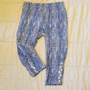 Roamans capri leggings blue sz 22/24 1X